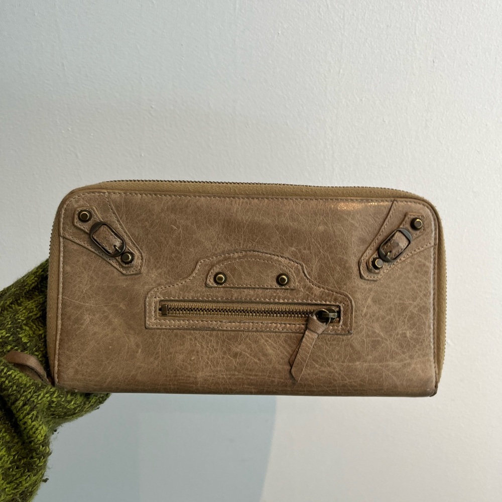 Authentic Balenciaga city Leather Wallet